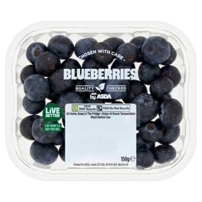 ASDA Søt & Full av Blåbær Sommerbær 150g
