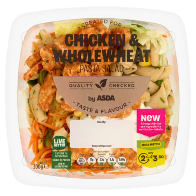ASDA Kylling og Fullkornspasta Salat 300 g