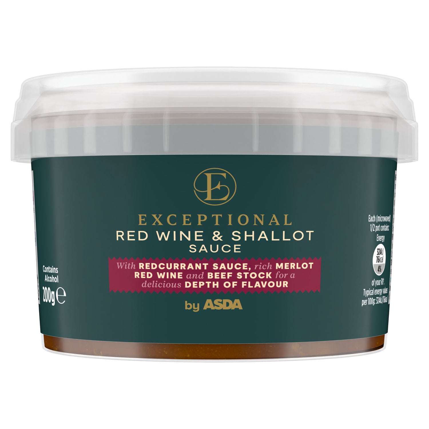 ASDA Exceptional red wine shallot sauce 200g, UK version