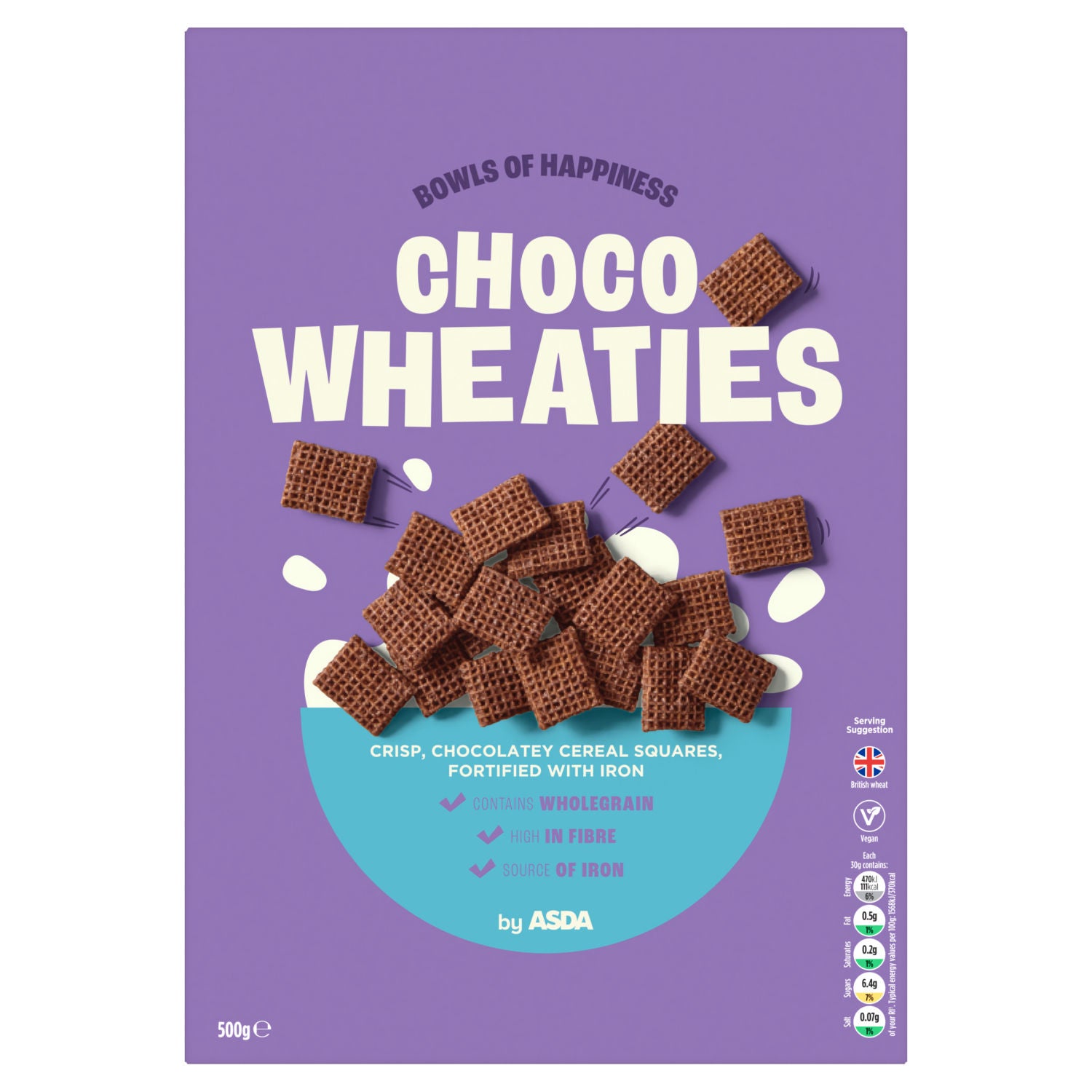 ASDA Choco Wheaties chocolate cereal 500g - British product