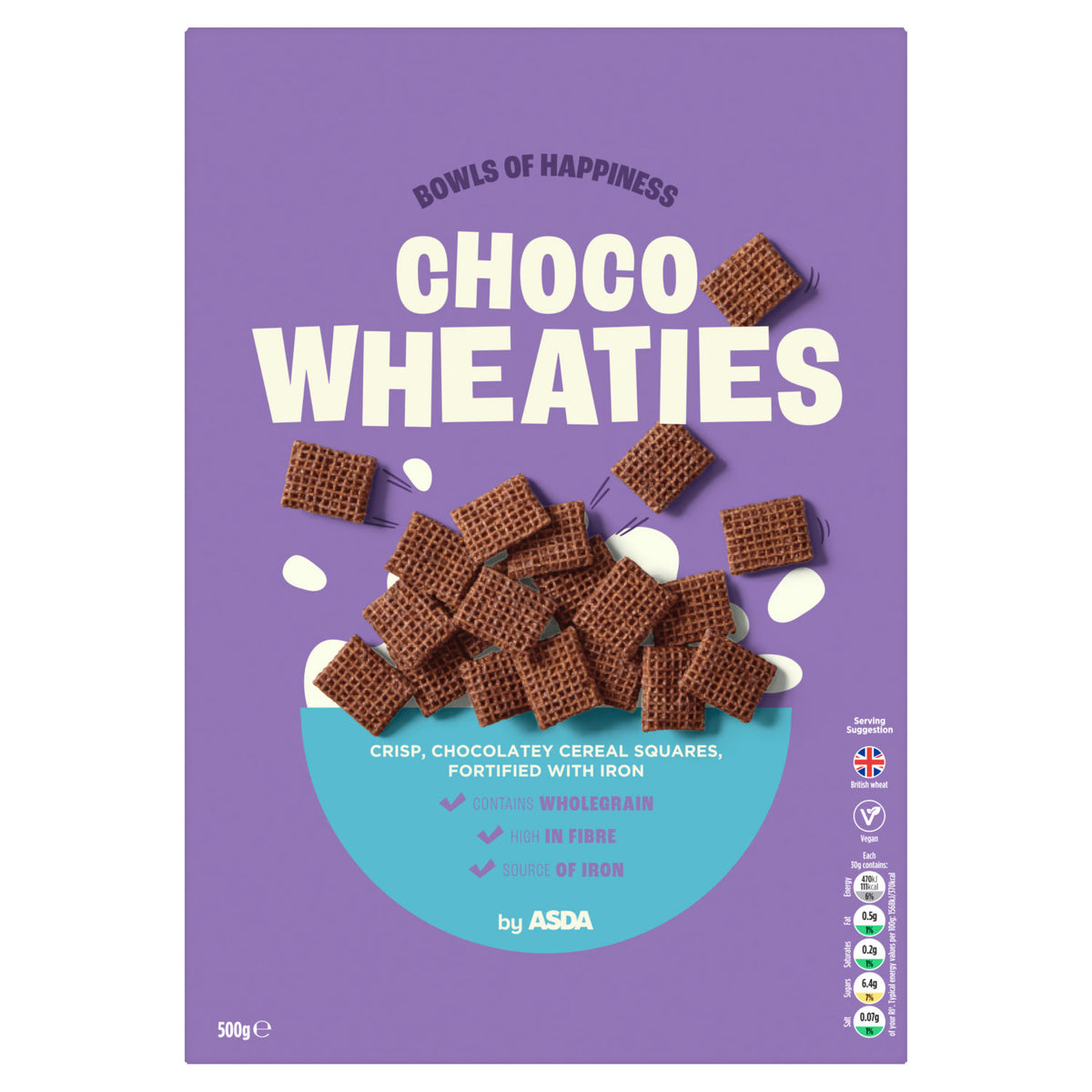 ASDA Choco Wheaties chocolate cereal 500g - British product