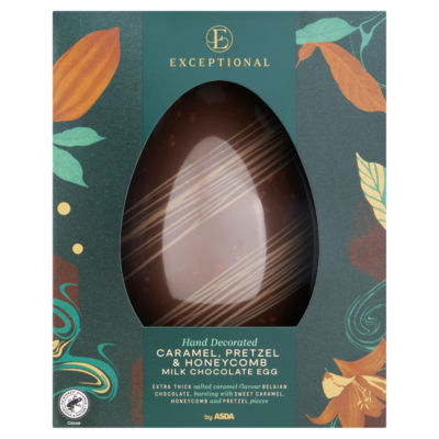 ASDA chocolate egg caramel pretzel honeycomb 300g (British brand)