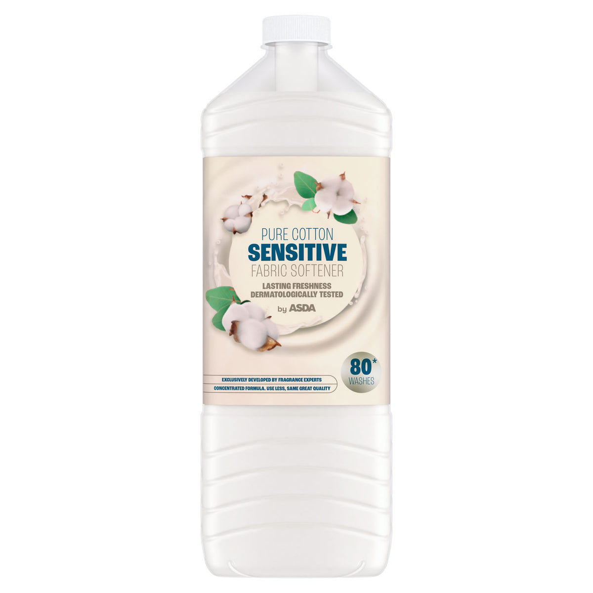 ASDA Pure Cotton Sensitive Fabric Softener 2 litres - British product