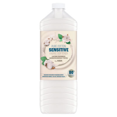 ASDA Pure Cotton Sensitive Fabric Softener 2 litres - British product