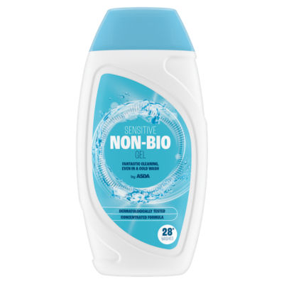 ASDA sensitive non-bio laundry gel 28 washes, UK version