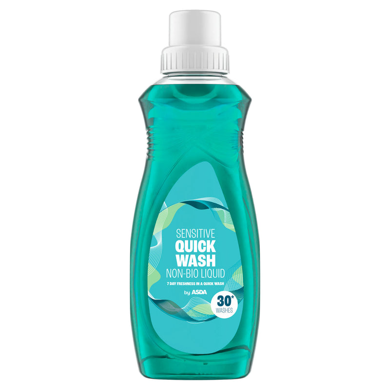 ASDA sensitive non-bio quick wash laundry liquid 750ml (British brand)