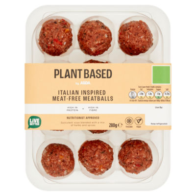 Plant Based by ASDA Italian Inspired Meat-Free Meatballs 280g