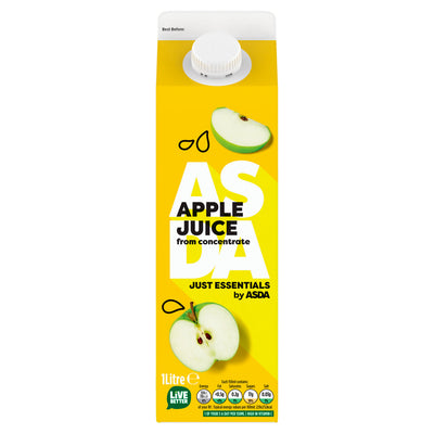 ASDA ASDA Just Essentials Apple Juice 1 Litre- Buy online at McGrocer