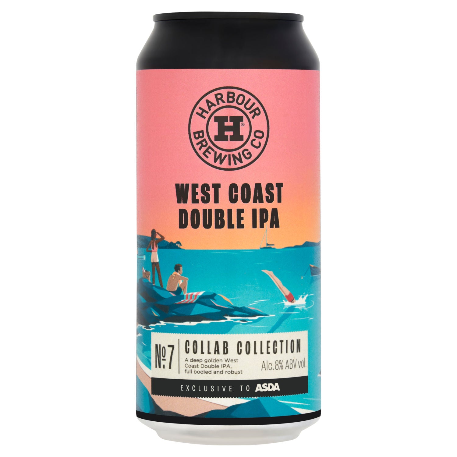 ASDA No7 West Coast Double IPA beer 440ml, UK version
