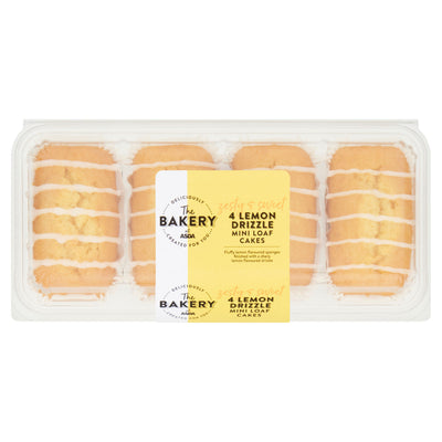 ASDA ASDA Lemon Drizzle Mini Loaf Cakes- Buy online at McGrocer