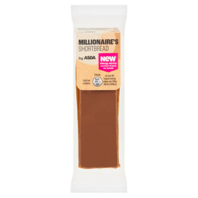 ASDA Millionaire's Shortbread with caramel and milk chocolate (British brand)