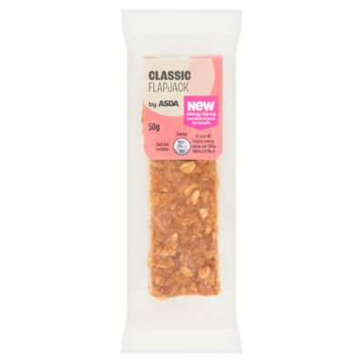 ASDA Classic Flapjack oat bar 50g (British brand)