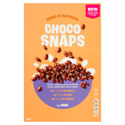 ASDA Choco Snaps cereal 500g - British product