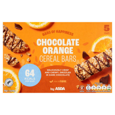 ASDA Chocolate Orange Cereal Bars 95g, UK version