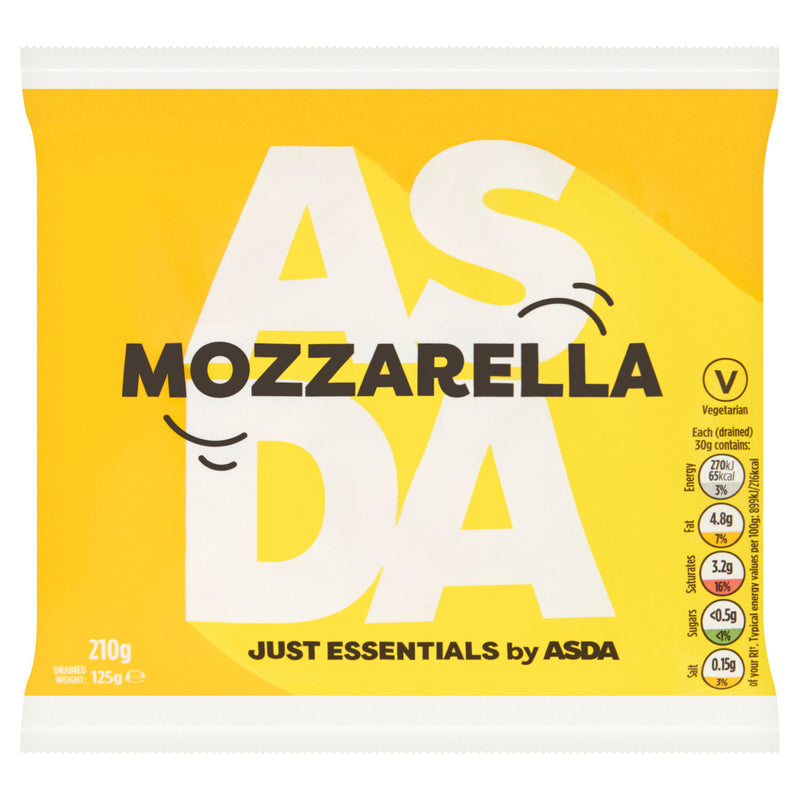 ASDA Just Essentials Mozzarella 210g - British product