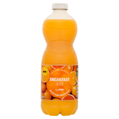 ASDA breakfast juice 1 litre, UK version