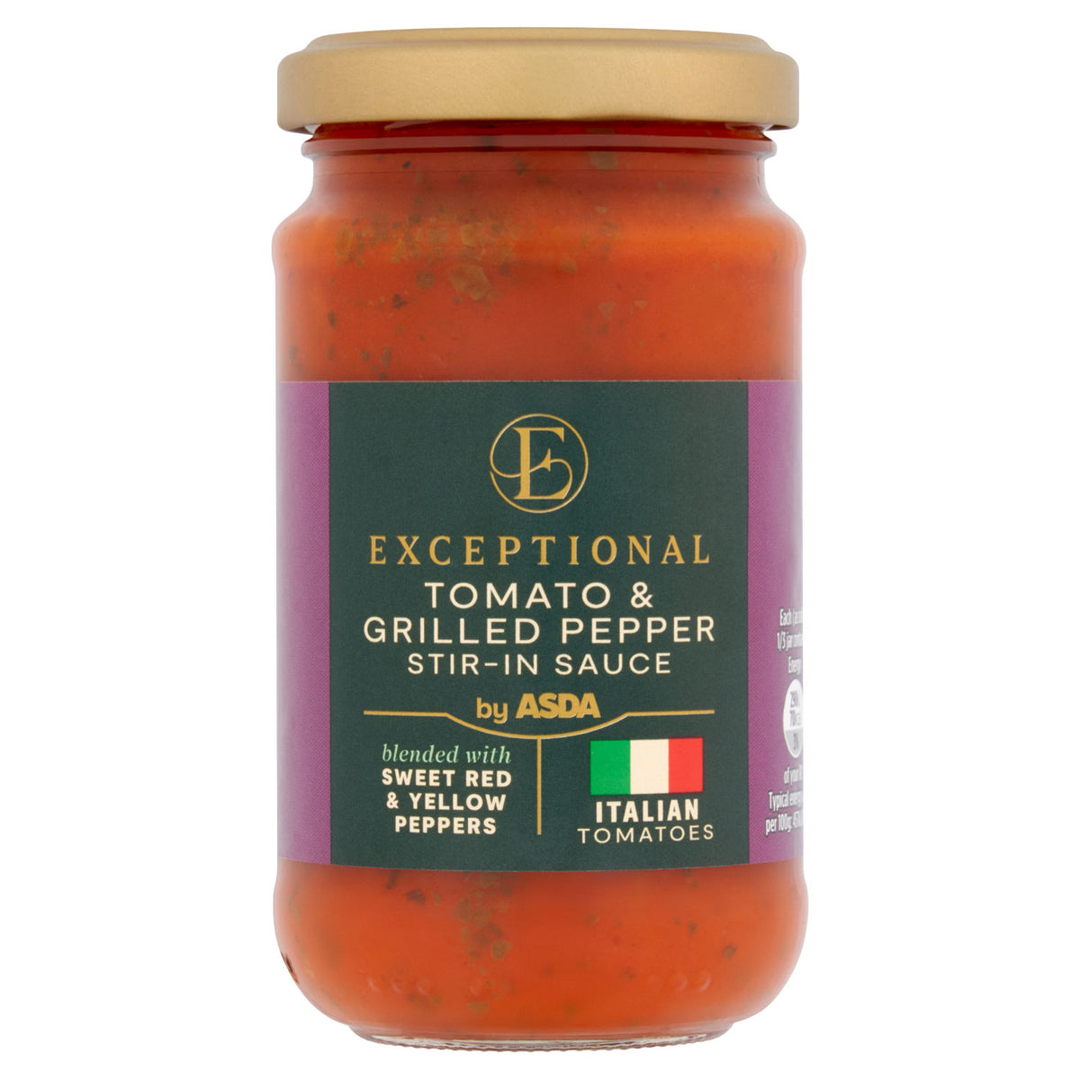 ASDA tomato and grilled pepper stir-in sauce 190g, UK version