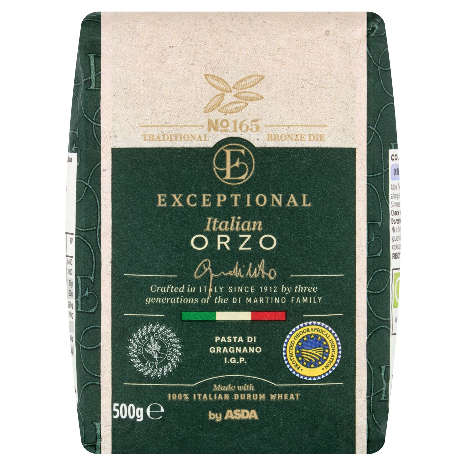 ASDA Italian Orzo dried pasta 500g, UK version