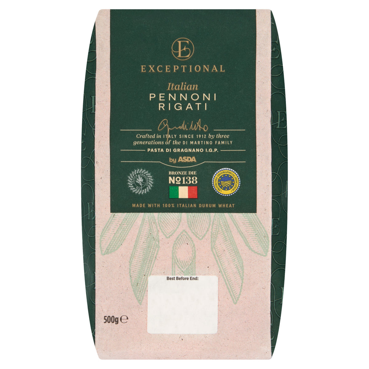 ASDA pennoni rigati pasta 500g - British product
