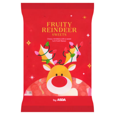 ASDA Fruity Reindeer Sweets 130g - British product