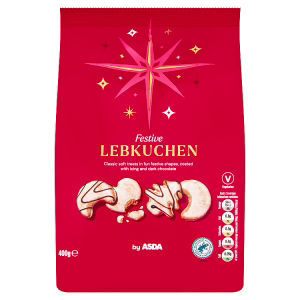 ASDA Festive Lebkuchen spiced iced cakes with dark chocolate - British product