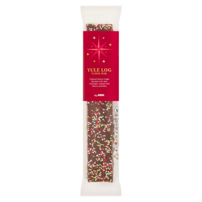 ASDA Yule Log Fudge Bar 120g (British brand)