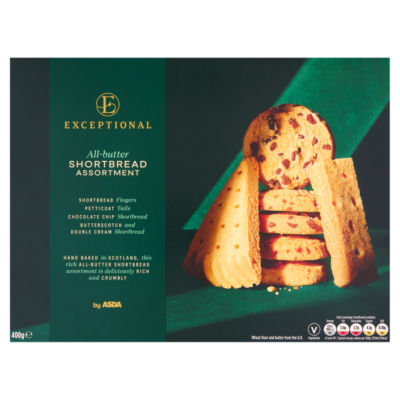 ASDA all-butter shortbread assortment 400g - British product