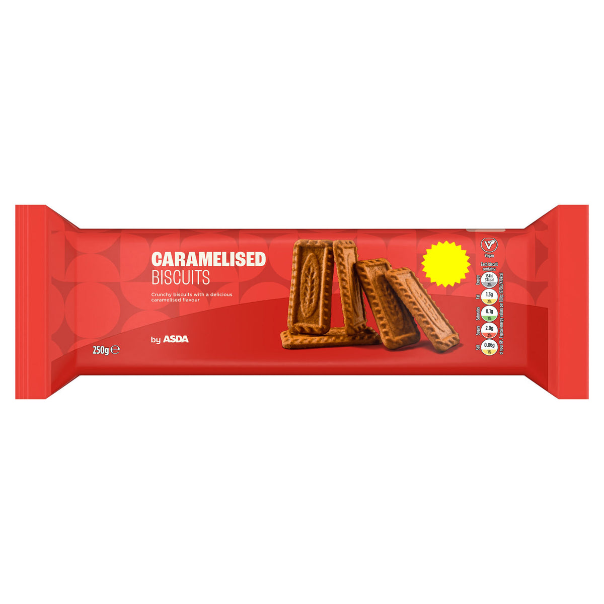 ASDA caramelised biscuits 250g (British brand)