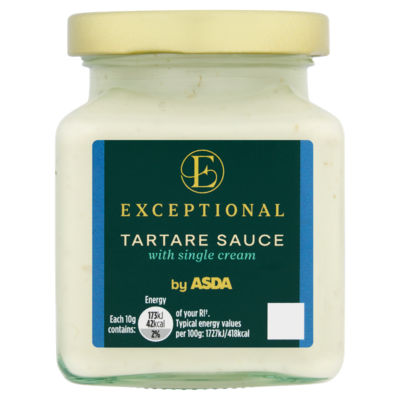Exceptional by ASDA tartare sauce with single cream 185g - British product