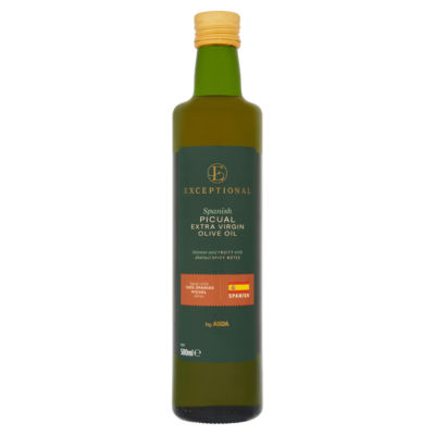 ASDA ASDA Exceptional Spansk Picual Jomfru Olivenolje 500ml- Kjøp online hos McGrocer