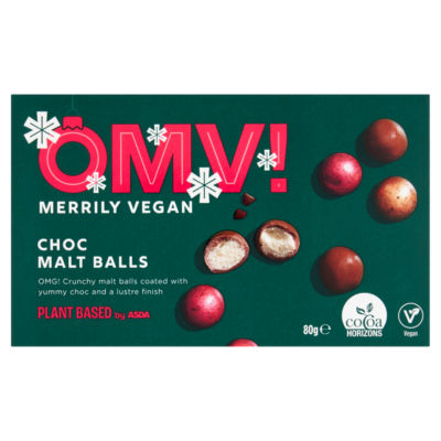 ASDA Plant Based vegan choc malt balls 80g (British brand)