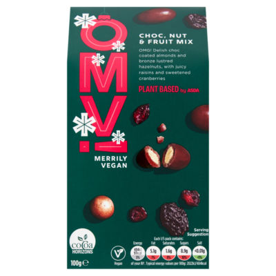 ASDA Plant Based Choc Nut & Fruit Mix 100g - British product