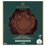 ASDA cherry bakewell flavour choc wreath 70g, imported from the UK