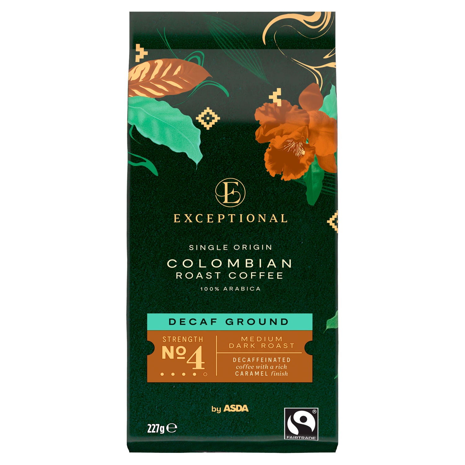 Asda Colombian decaf ground coffee 227g - British product