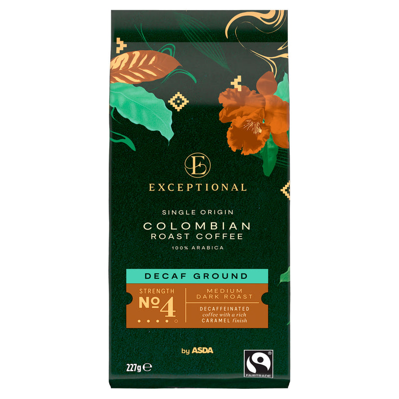 Asda Colombian decaf ground coffee 227g - British product