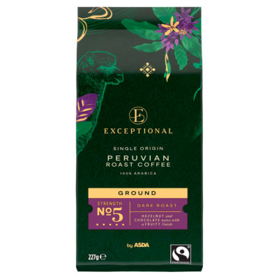 Asda Peruvian roast ground coffee 227g (British brand)