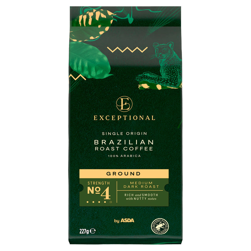 ASDA ground coffee Brazilian roast 227g - British product