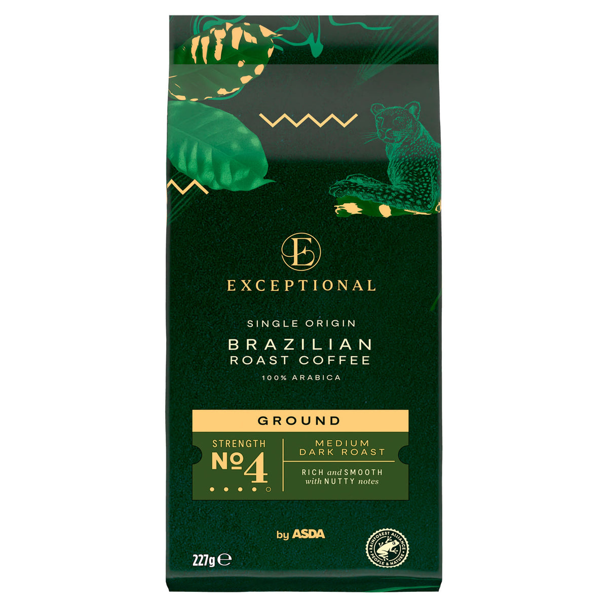 ASDA ground coffee Brazilian roast 227g - British product