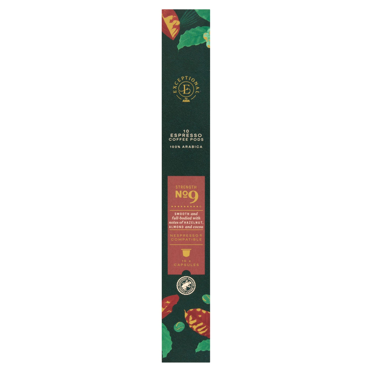 ASDA espresso coffee pods 54g, imported from the UK