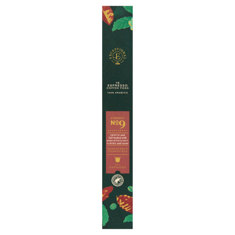 ASDA espresso coffee pods 54g, imported from the UK