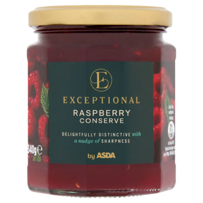 ASDA ASDA Exceptional Raspberry Conserve Jam 340g- Buy online at McGrocer