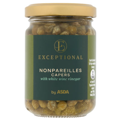 ASDA ASDA Exceptional by Nonpareilles Capers with White Wine Vinegar 140g- Buy online at McGrocer
