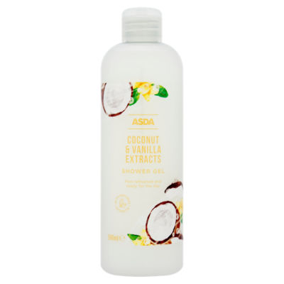 ASDA Coconut & Vanilla Shower Gel 500ml (British brand)