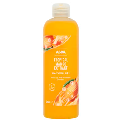 ASDA tropical mango shower gel 500ml, imported from the UK