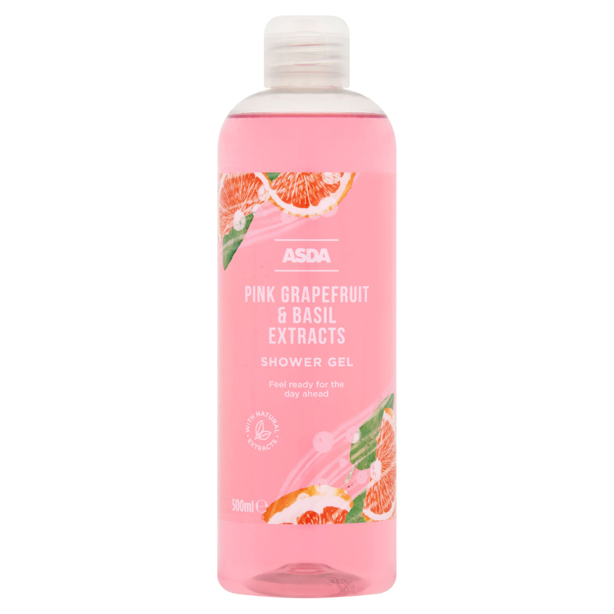 ASDA pink grapefruit and basil shower gel 500ml - British product