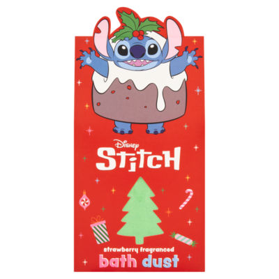 Disney Stitch strawberry fragranced bath dust 30g, UK version