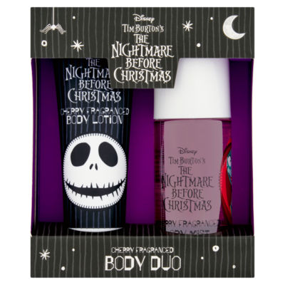Disney Nightmare Before Christmas cherry fragranced body duo (British brand)