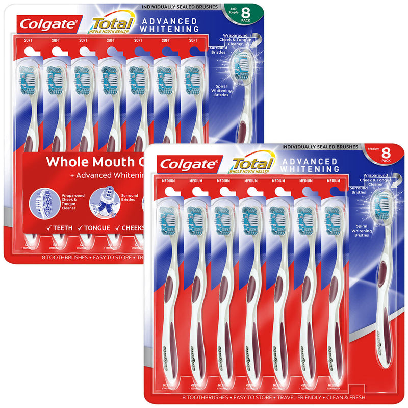 Colgate advanced whitening toothbrush 8 pack - British product