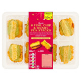 ASDA classic fish chip pea stacks 200g, UK version