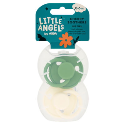 ASDA Little Angels cherry soother 0-6 months (British brand)